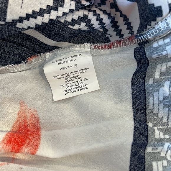 Anthropologie Abel the Label Aztec Geo Print Halter Maxi Dress Size M - Picture 10 of 10